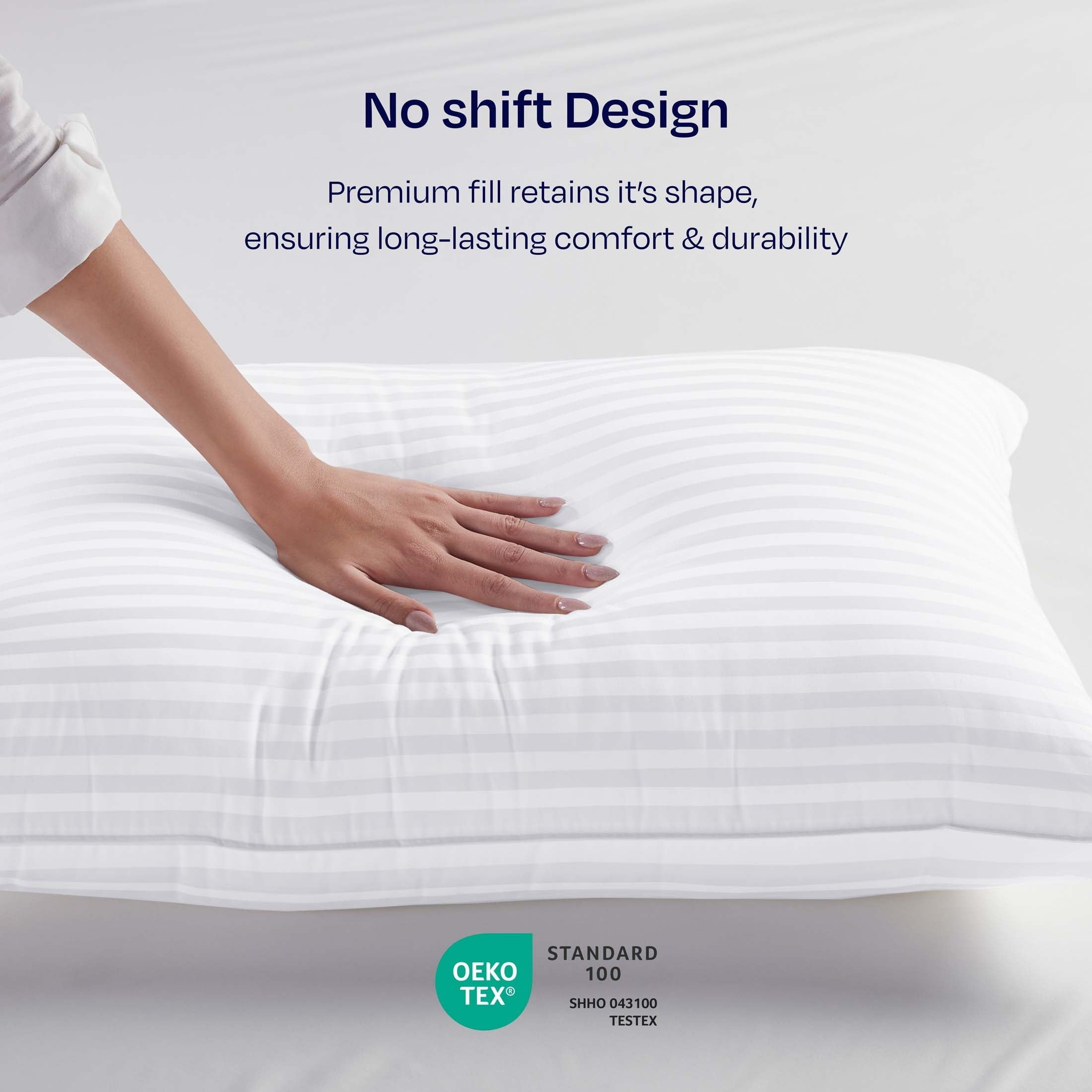 2-Pack Comfort Bed Pillows Standard size set of 2 for Sleeping, Pillows, for Back, Stomach or Side Sleepers, 20 x 26 ...