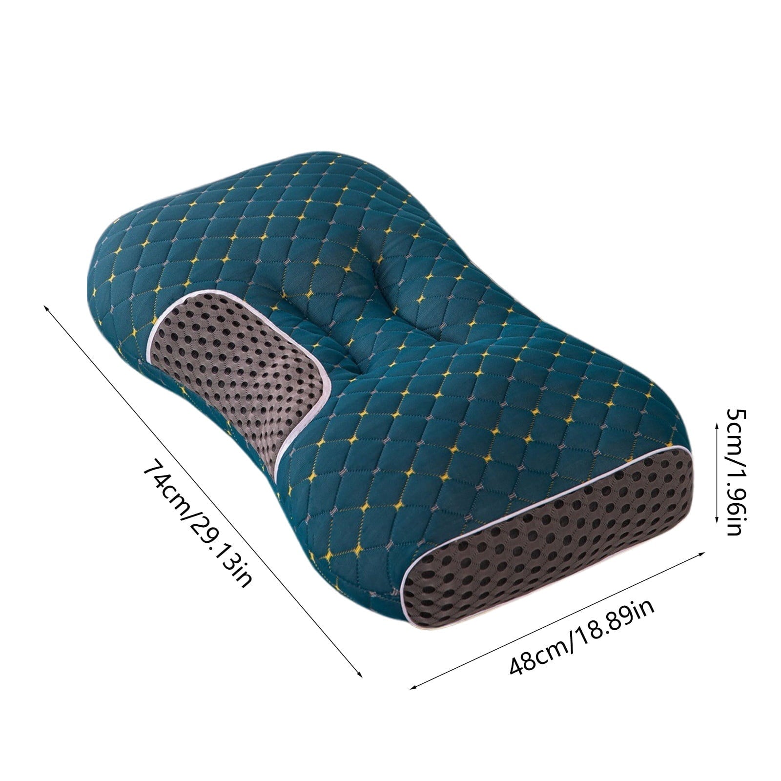 2-Pack Orthopedic Cervical Pillows For Deep Sleep Support - Non-Collapsing Memory Foam Pillow With Neck Pain Relief, ...